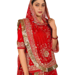 Red Aari Resham Sequins Work Poshak | Pure Georgette Collection | Jaipurio Designer Wear